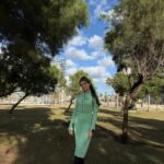 Rochie tricotată - verde mentă